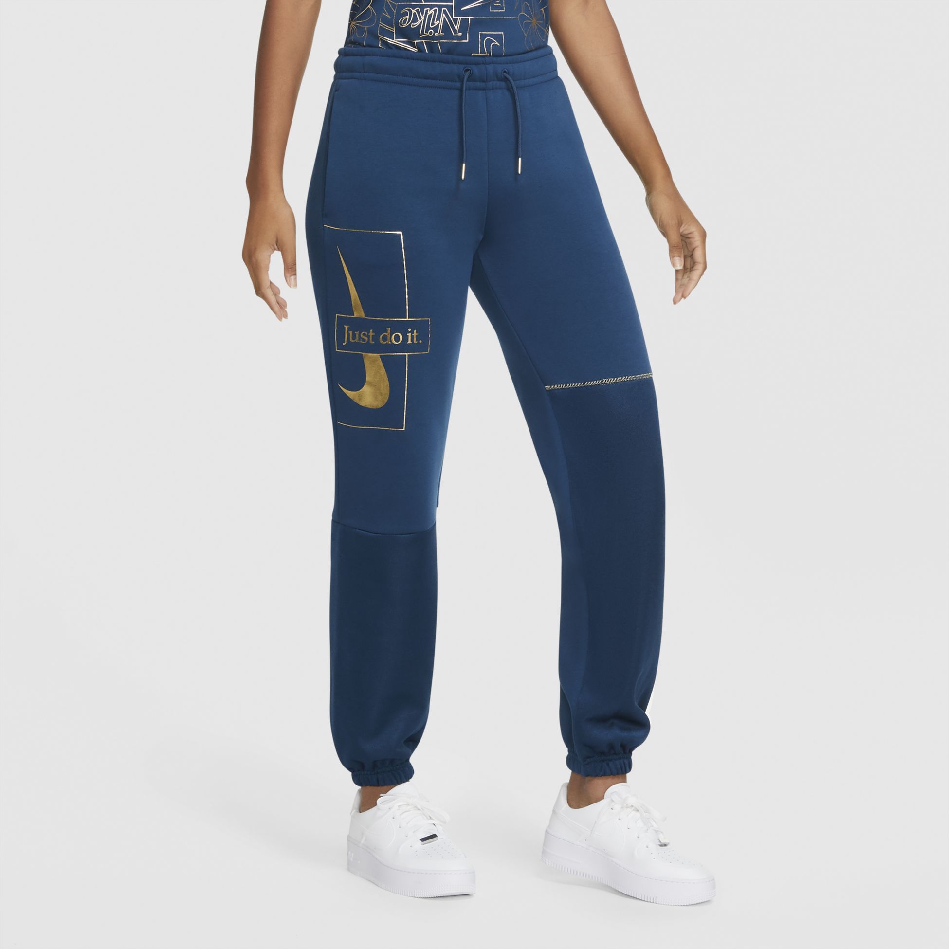 nike w nsw icn clsh pant flc bb